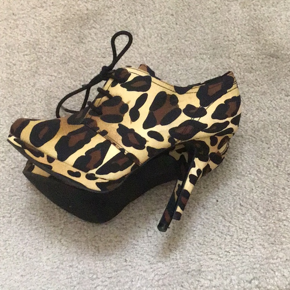 Leopard high heels